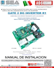 Tableta Electronica Inverter Para Uno o Dos Operadores Marca SEA MOD.GATE 2 DG INVERTER